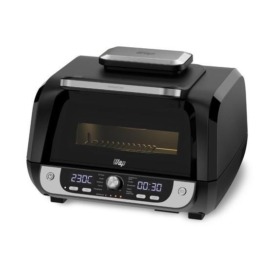 Imagem de Fritadeira Elétrica Air Fryer Sem Óleo WAP Barbecue Digital 12 Funções 10L 1700W Antiaderente 220V