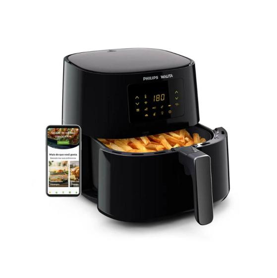 Imagem de Fritadeira Elêtrica Airfryer Conectada Philips Walita 2000W