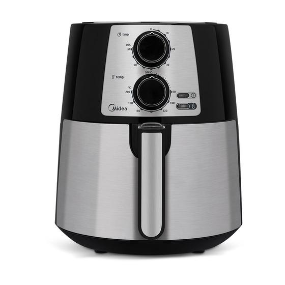 Imagem de Fritadeira Elétrica Airfryer Midea 3.5L Preta e Inox