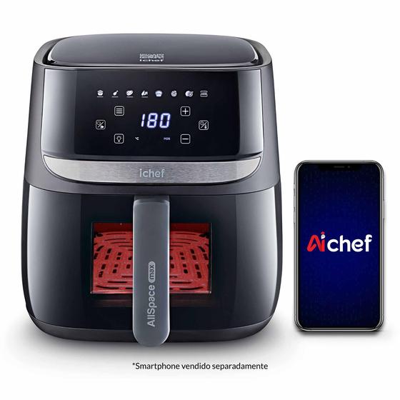 Fritadeira Elétrica Airfryer Vision Max Ichef Polishop 5,7L ...