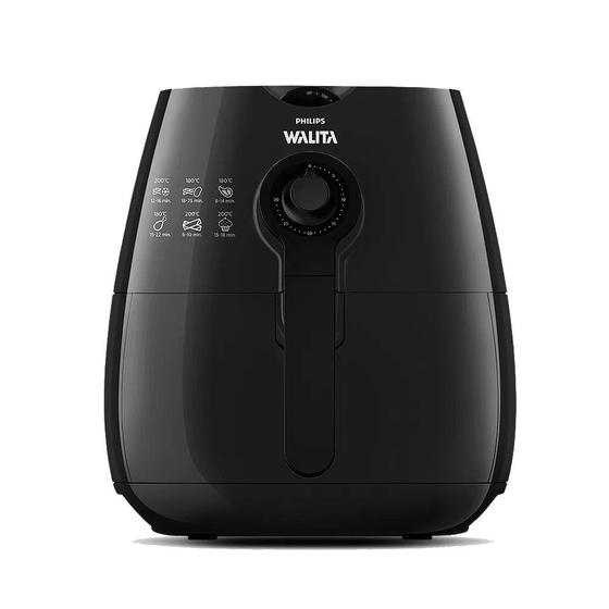 Fritadeira Philips Walita Airfryer Viva Black 2,6l Preto 110v - Ri9217/72