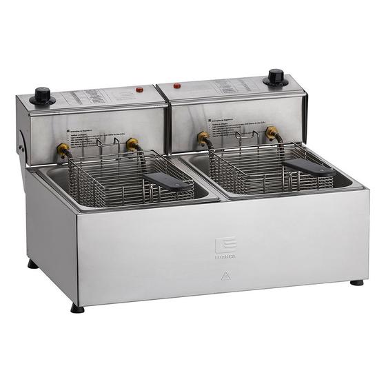 Fritadeira Eletrica Dupla Industrial 16l- Edanca 220v Menor preço em Fritadeira Eletrica Dupla Industrial 16l- Edanca 220v