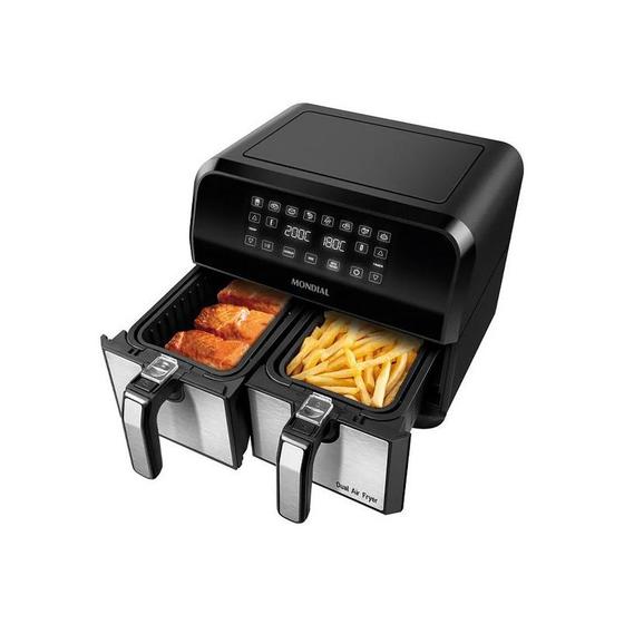 Imagem de Fritadeira Elétrica Mondial Air Fryer Dual Afd 01 Bi 2.000W 127V