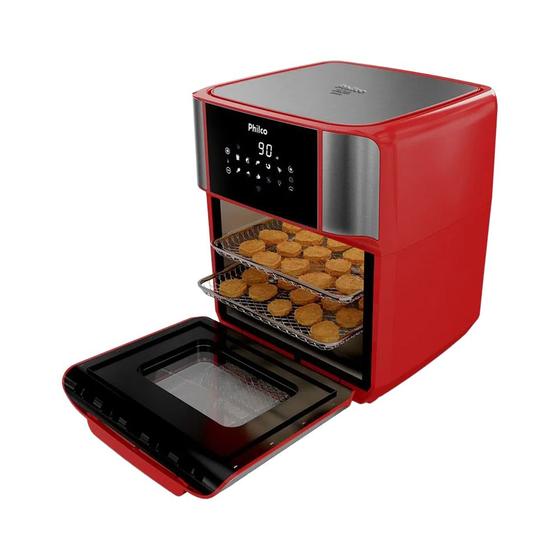 Fritadeira Elétrica Philco Air Fryer Oven 12L Pfr2250V Vermelha 220V