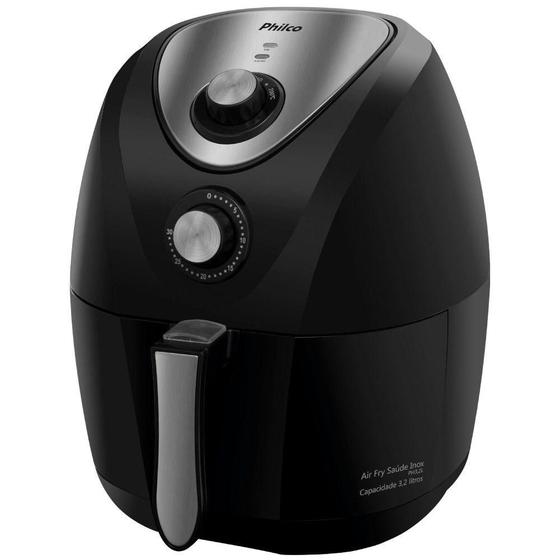 Fritadeira Elétrica Philco Air Fryer Saúde 1400W 3,2L sem Óleo Menor preço em Fritadeira Elétrica Philco Air Fryer Saúde 1400W 3,2L sem Óleo