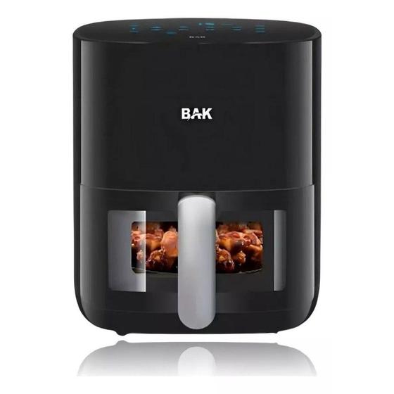 Imagem de Fritadeira Elétrica Preta sem óleo Air Fryer Family 5,5L 1500w 127V - Bak