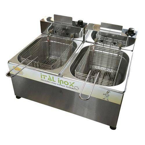 Fritadeira Elétrica Profissional 14 Litros Óleo Ital Inox Menor preço em Fritadeira Elétrica Profissional 14 Litros Óleo Ital Inox