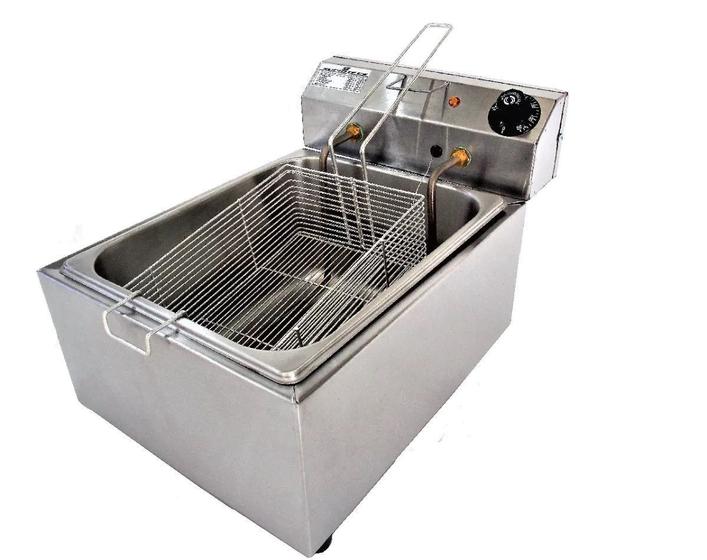 Imagem de Fritadeira elétrica profissional aço inox 5 litros supritecs