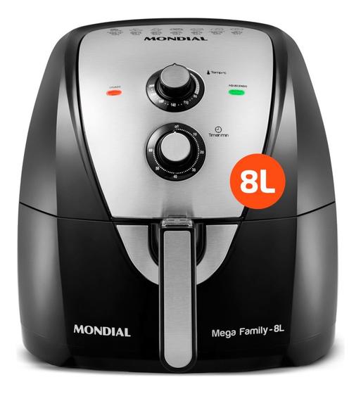 Fritadeira Elétrica S/ Óleo 8l Air Fryer Mondial Afn50bi, 110v IMP