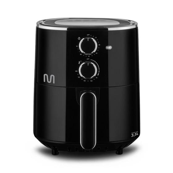 Fritadeira Elétrica sem óleo Air Fryer 3,5L 1500W 127V Preta Multi