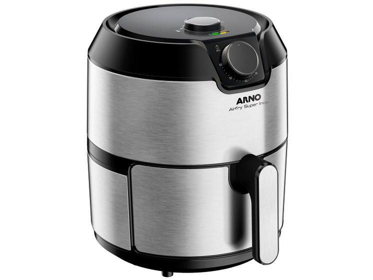 Imagem de Fritadeira Elétrica Sem Óleo/Air Fryer Arno  - Airfry Super BFRY Preta e Inox 4,2L com Timer