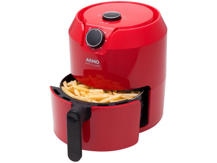 Fritadeira Elétrica sem Óleo/Air Fryer Arno Super RFRY Vermelha 4,2L com Timer Fritadeira