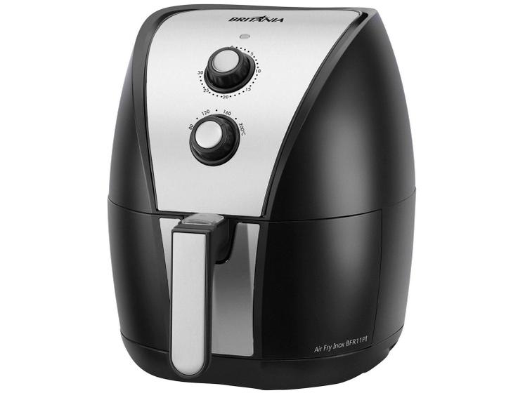 Imagem de Fritadeira Elétrica sem Óleo/Air Fryer Britânia BFR11PI Preta 4,4L com Timer