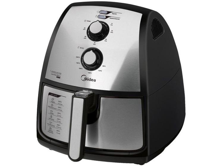 Imagem de Fritadeira Elétrica sem Óleo/Air Fryer Midea FXA41 - Preto 3,5L com Timer