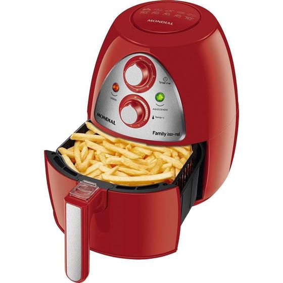 FRITADEIRA ELÉTRICA SEM ÓLEO AIR FRYER MONDIAL AF14 INOX 4 LITROS