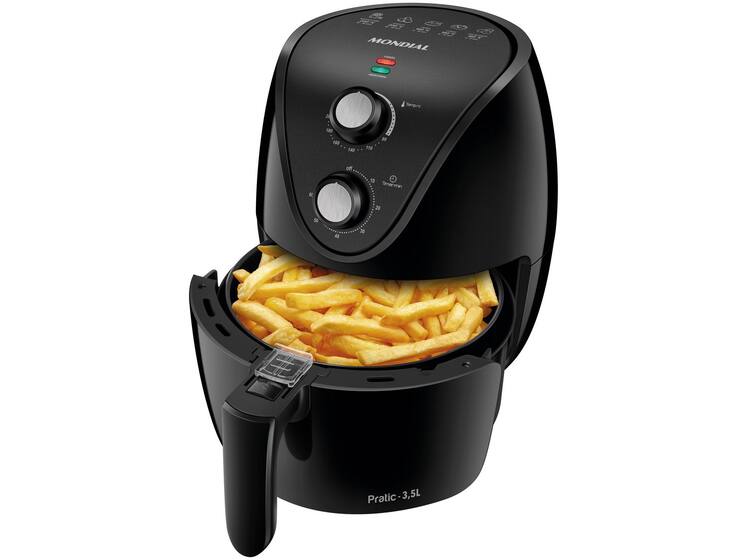 Fritadeira Elétrica sem ÓleoAir Fryer Mondial - Family AF-35-BF Preta 3,5L com Timer - Fritadeira Elétrica e Acessórios - Magazine Cbeneficio