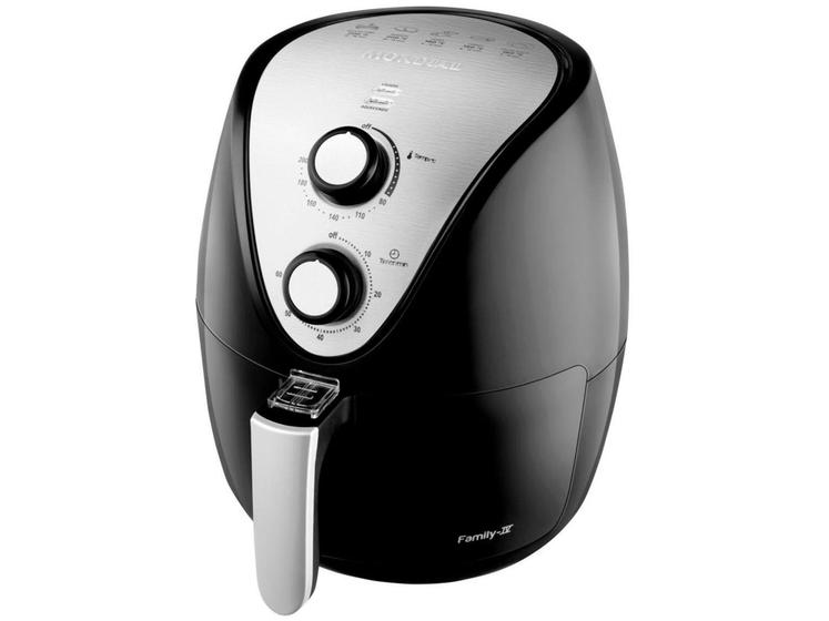 Imagem de Fritadeira Elétrica sem Óleo/Air Fryer Mondial - Family-IV AF-30I Preta 3,5L com Timer