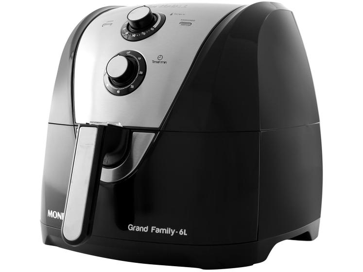 Fritadeira Elétrica sem Óleo/Air Fryer Mondial - Grand Family AFN-60-BI Preta 6L - Fritadeira sem Óleo / Air Fryer - Magazine 