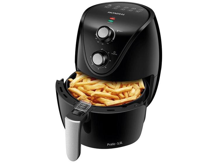 Imagem de Fritadeira Elétrica sem Óleo/Air Fryer Mondial - New Pratic AF-31 Preto 3,5L com Timer