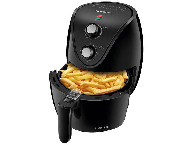 Imagem de Fritadeira Elétrica sem Óleo/Air Fryer Mondial Pratic AF-35-BF Preta 3,5L com Timer