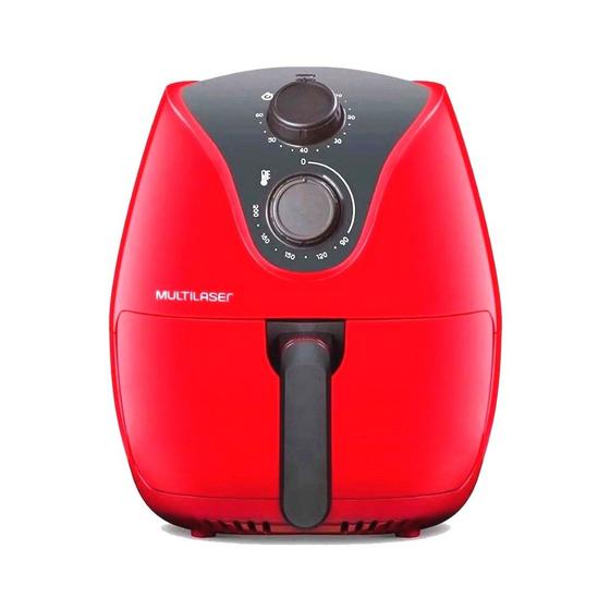 Imagem de Fritadeira Elétrica Sem Óleo Air Fryer Multilaser CE083 4l Vermelha 1500w - 127v