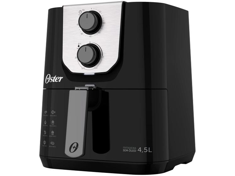 Fritadeira Elétrica sem Óleo/Air Fryer Oster Black Perform Preta com Timer 4,5L Menor preço em Fritadeira Elétrica sem Óleo/Air Fryer Oster Black Perform Preta com Timer 4,5L