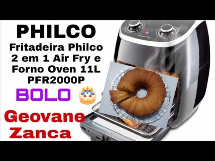 Fritadeira Elétrica sem Óleo/Air Fryer Philco 2 em 1 Air Fry e Forno