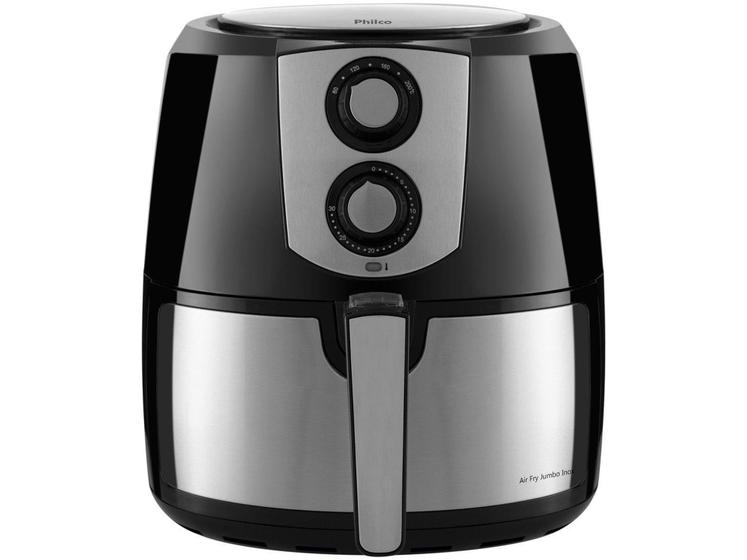 Fritadeira Elétrica sem Óleo/Air Fryer Philco Fry Jumbo Inox Preto 5