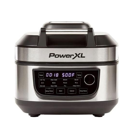 Imagem de Fritadeira Grill Air Combo PowerXL 6L 12 em 1 1550W em aço inoxidável