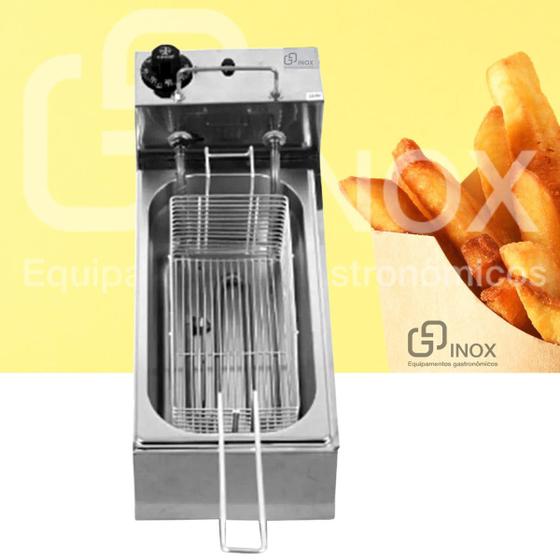 Imagem de Fritadeira Industrial Elétrica GG Inox 3 L Aço Inoxidável