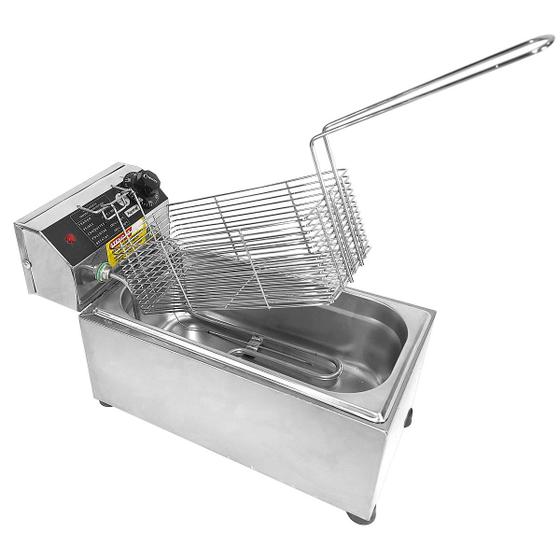 Fritadeira Industrial Elétrica Master 3 L 2000W Aço Inox Menor preço em Fritadeira Industrial Elétrica Master 3 L 2000W Aço Inox