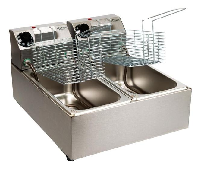 Imagem de Fritadeira Industrial Gg Inox 6 L Aço Inoxidável 2 Cubas