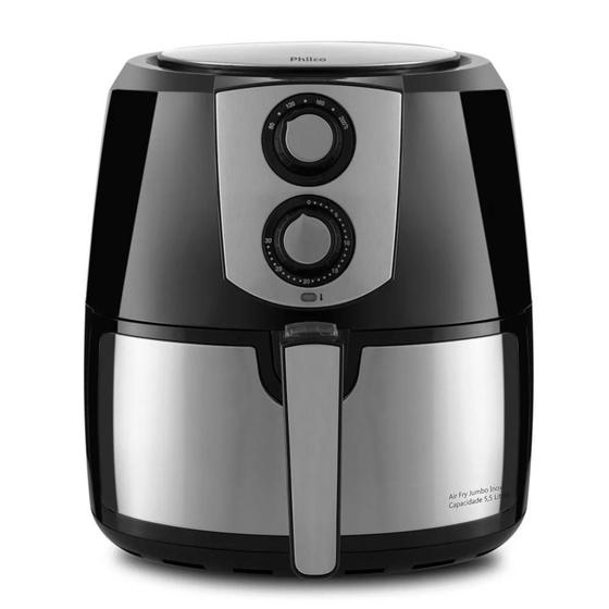 Imagem de Fritadeira Philco Air Fryer Preto Inox 5.5L PFR06