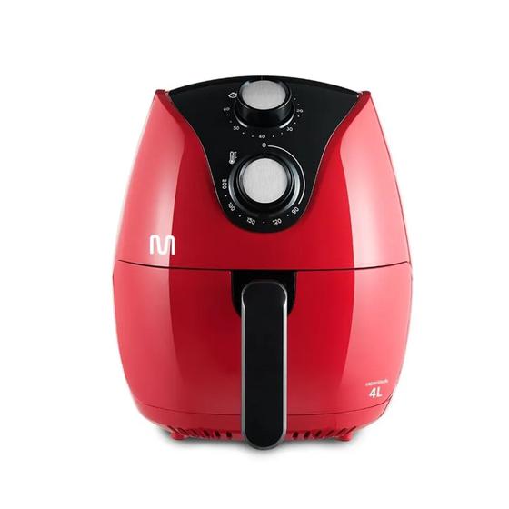 Imagem de Fritadeira Sem Óleo Air Fryer 4L 1500w Vermelha Multilaser