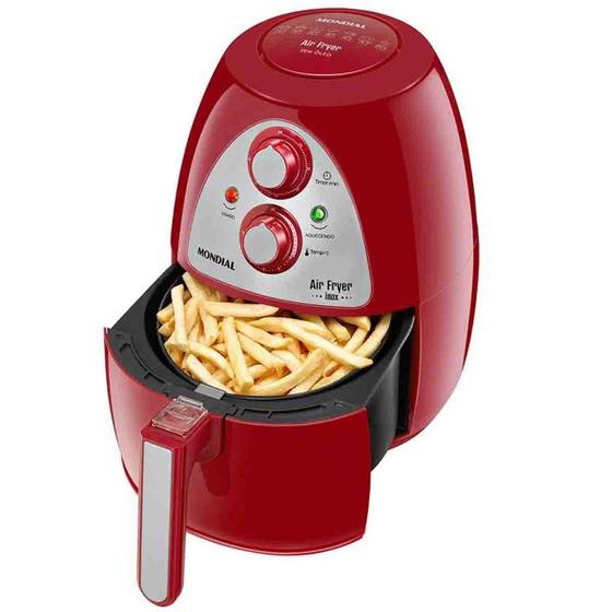 Fritadeira Sem Óleo Air Fryer 4L Mondial AF-14-4L vermelha Menor preço em Fritadeira Sem Óleo Air Fryer 4L Mondial AF-14-4L vermelha