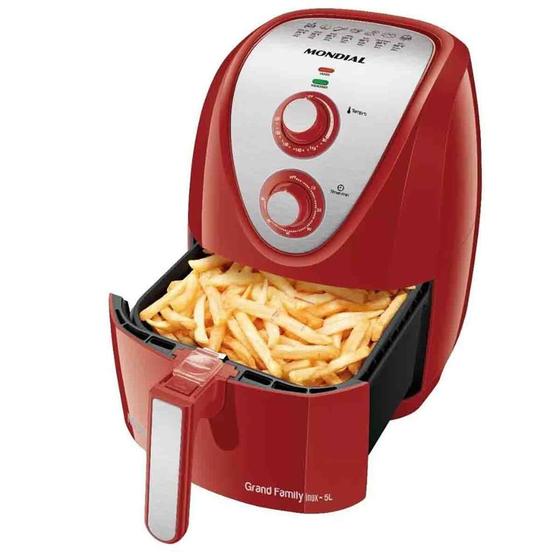 Imagem de Fritadeira sem oleo air fryer mondial 5litros red 110v