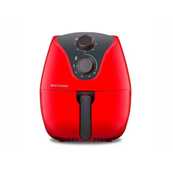 Fritadeira Sem Óleo Multilaser air fryer 4 litros Ce083 Vermelha 110v