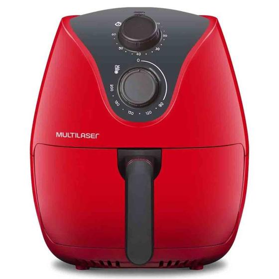 Fritadeira Sem Óleo Multilaser air fryer 4 litros Ce084 Vermelha 220v