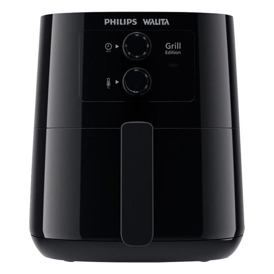 Imagem de Fritadeira sem Óleo Philips Walita Air-Fryer Grill Edition HD9202  Desligamento Automático, 12 em 1, Preto