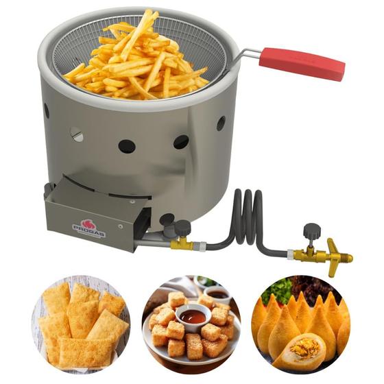 Imagem de Fritadeira Tacho A Gás 3 Litros Com Cesto PR-310G Progás