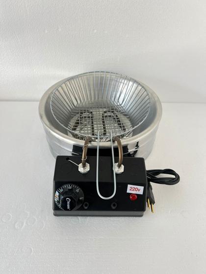 Imagem de fritadeira tacho elétrico 3 litros, inox 110v