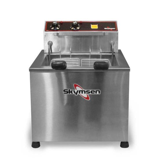 Imagem de Fritador Elétrico de Mesa 15 Litros 2 Cestos Zona Fria FZM8 220V - Skymsen