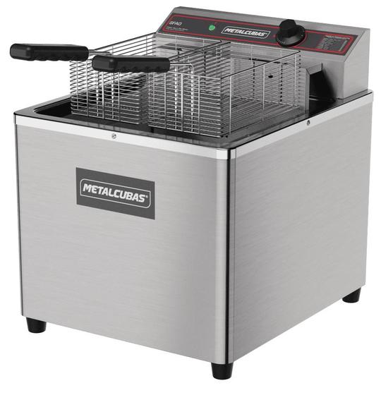 Imagem de Fritador Elétrico Metalcubas Água e Óleo GFAO 18M Inox 5500W 220V