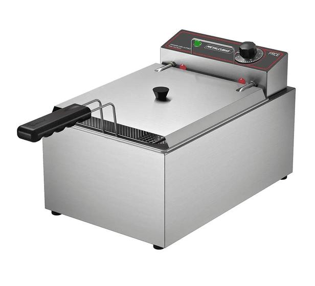 Imagem de Fritador Eletrico Óleo 5 litros Inox Frce 5 Retangular Metalcubas 220v
