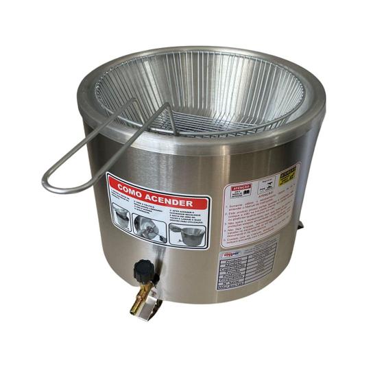 Fritador Fritadeira a Gas 3 Litros Inox Zepper ZP03G Menor preço em Fritador Fritadeira a Gas 3 Litros Inox Zepper ZP03G
