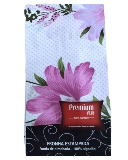 Imagem de Fronha Avulsa Estampada 100% Algodão - Premium Plus