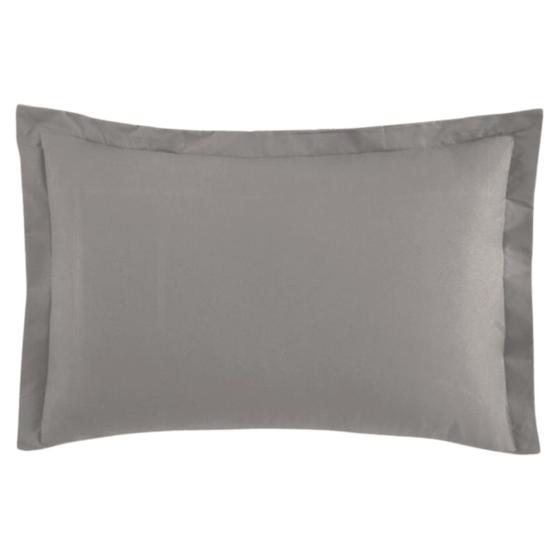 Imagem de Fronha Avulsa Lisa Cetim 300 Fios 100% Algodão 50cm x 70cm com 3 abas Viva Conforto