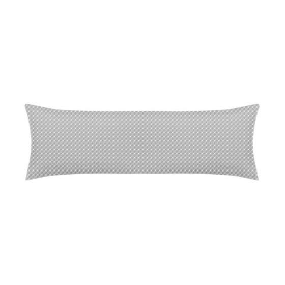 Imagem de Fronha Body Pillow Altenburg Toque Acetinado 40cm x 130cm Slim Zinc - Cinza