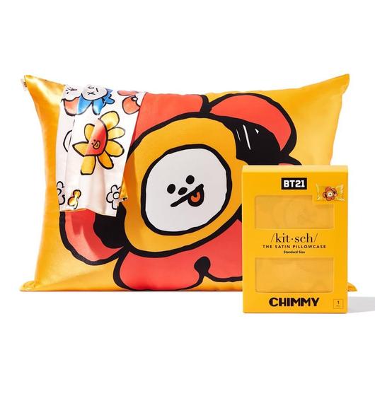 Imagem de Fronha de Cetim Kitsch x BT21 Chimmy - Para Cabelo e Pele