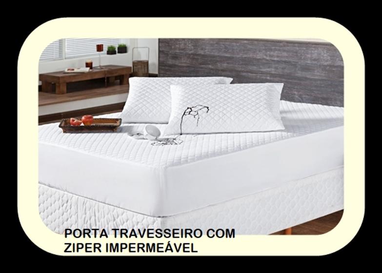 Imagem de Fronha Impermeável Matelada com Ziper 70cm x 50cm